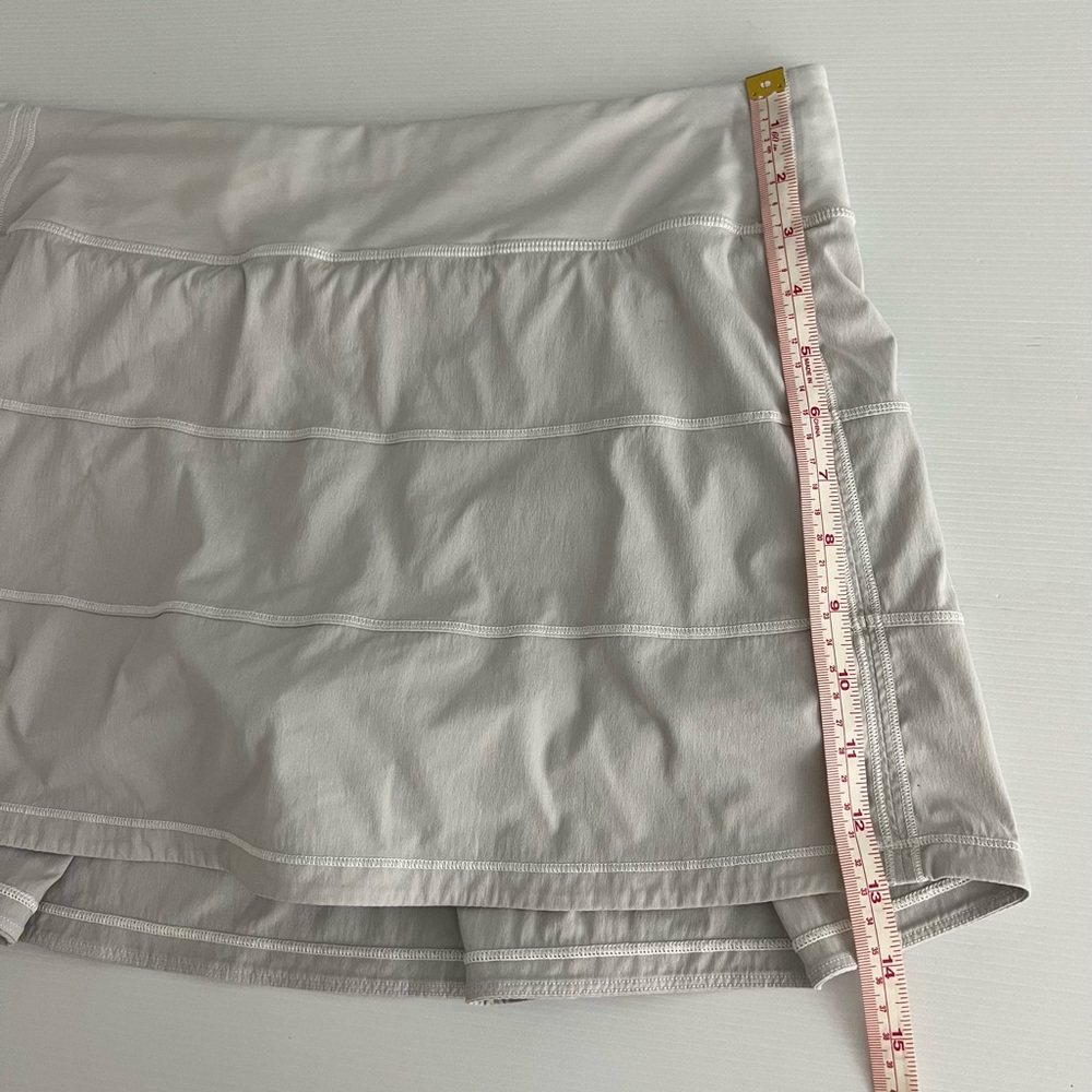 Lululemon Pace Rival Skirt Skort Grey Activewear Tennis Prep AU Size 14 (US 10) - Picture 14 of 15